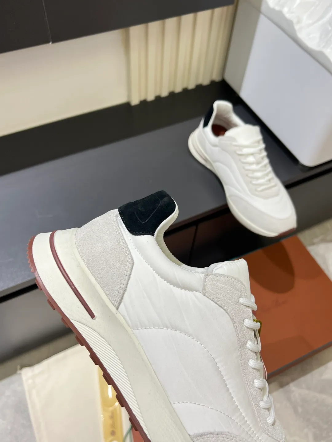 Men's men's shoes 💰p480 Loro men's shoes 💰piana niche classic jogging shoes, men's lace-up casual shoes and sneakers, high-quality lightweight and comfortable fabrics, suitable for outdoor leisure, the color scheme is young and energetic, and it looks great with sportswear or casual suits! Size: 38-44 (45 customized)